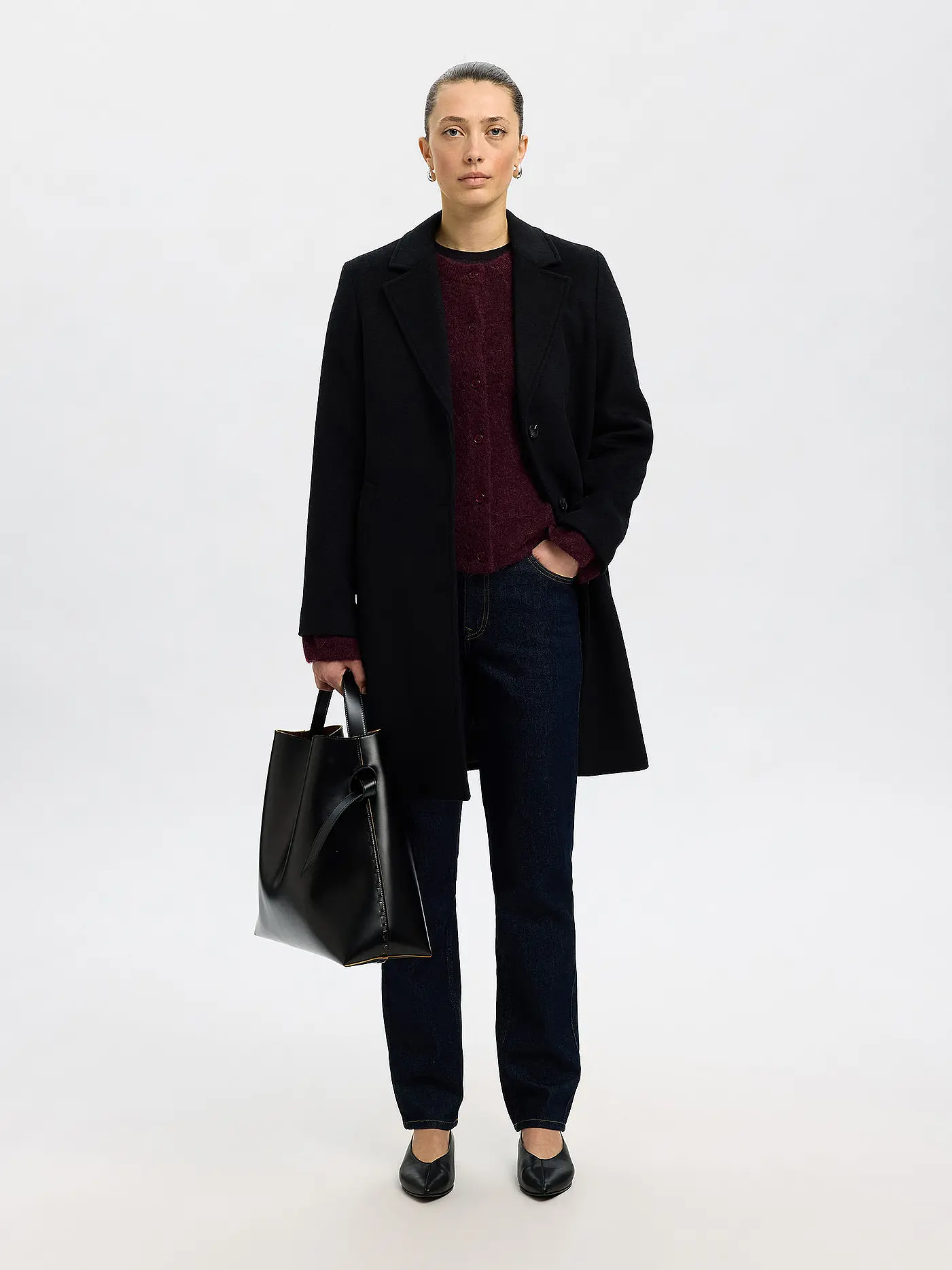 SELECTED FEMME | Strickjacke SLFLULU | dunkelrot